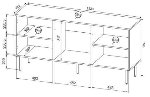 HOLE KOMODA 152 czarny mat/ czarny mat