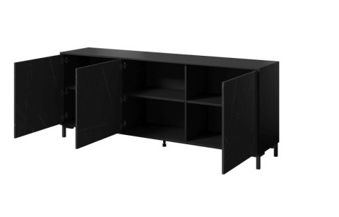 MARMO komoda KOM200/3D czarny