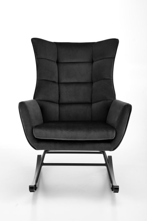 BAZALTO fotel bujany czarny