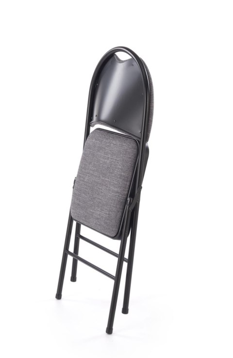 K566 krzesło składane, czarny / popiel