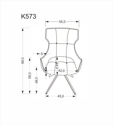 K573 krzesło beżowy