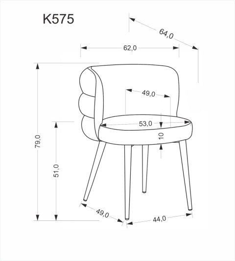 K575 krzesło beżowy