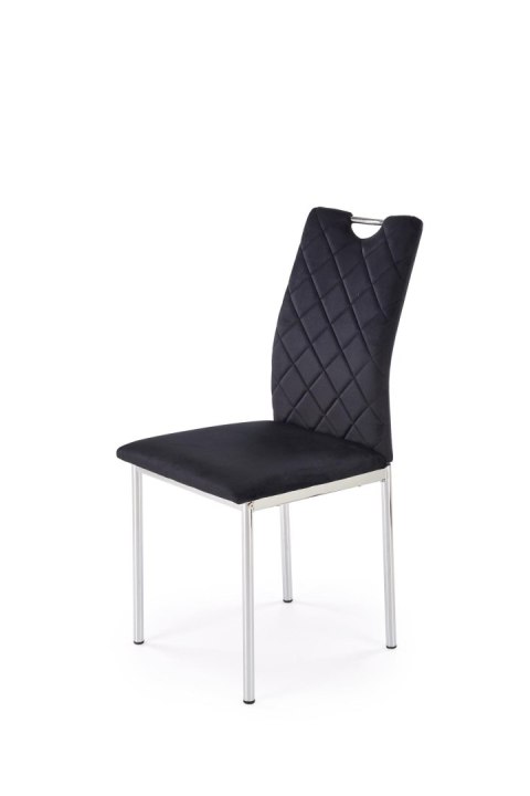 K578 krzesło czarny / srebrny