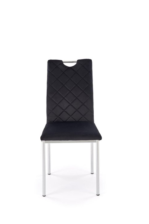 K578 krzesło czarny / srebrny