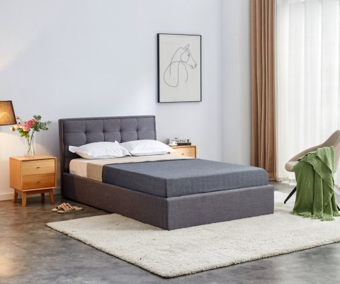 PADVA 120cm łóżko z pojemnikiem popielaty