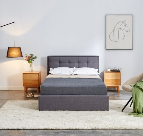 PADVA 120cm łóżko z pojemnikiem popielaty
