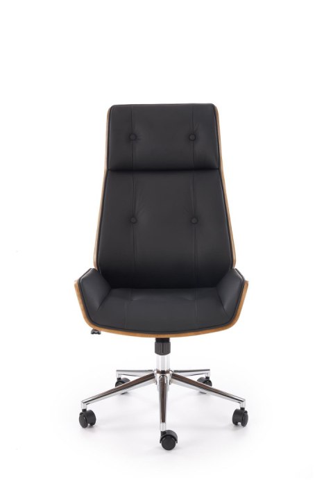 WEBSTER fotel gabinetowy orzechowy/czarny