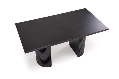 BOLERO stół rozkładany 160-250x90x78 cm dąb naturalny/czarny