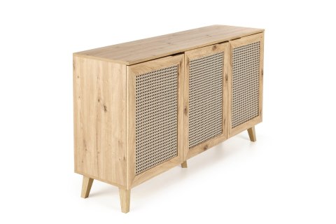 BORNEO KM-1 komoda dąb artisan/czarny