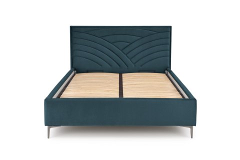 MODULO W3 łóżko 160 - wezgłowie ciemny zielony tap. Monolith 37