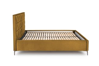MODULO W5 łóżko 160 - wezgłowie musztardowy tap. Monolith 48