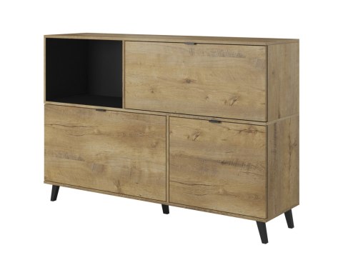NEST KM-1 komoda dąb lefkas/ czarny