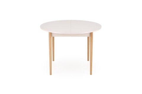 PIVOT stół rozkładany 102-142x102x75 cm, blat - kaszmir, nogi - naturalny