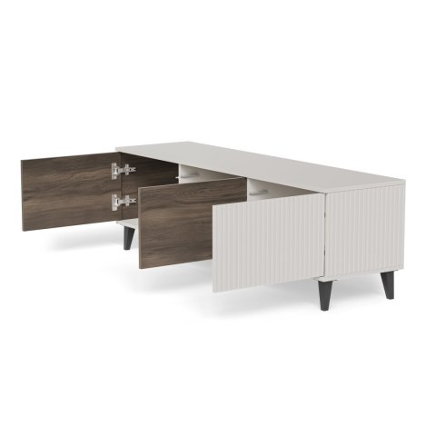 RANDOM 2 RTV-1 stolik RTV 150 cm kaszmir / orzech / czarny