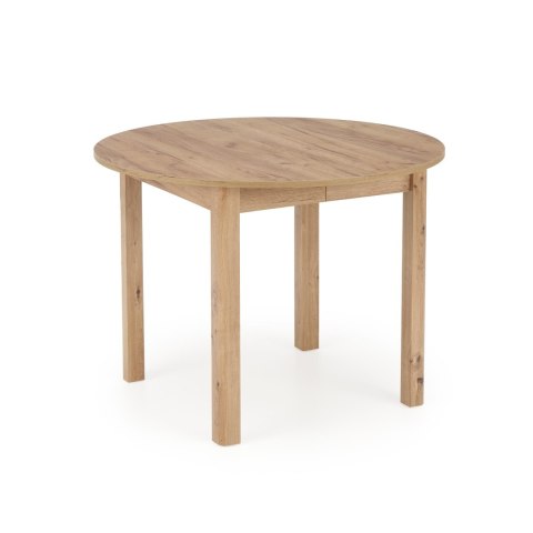 RINGO stół kolor blat dąb craft, nogi - dąb craft (102-142x102x76 cm)
