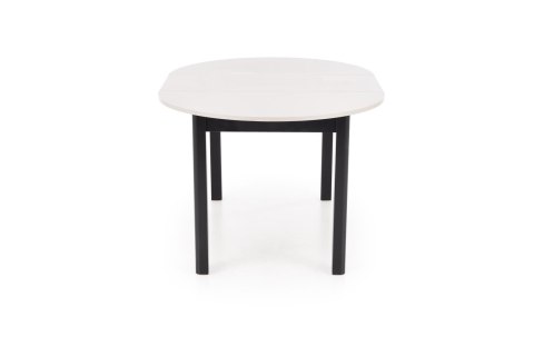 RINGO stół kolor blat kaszmir, nogi - czarny (102-142x102x76 cm)