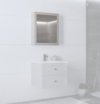 TORETO Szafka lustrzana 70x60/1D (MDF ramiak) cashmere