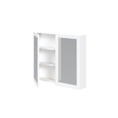TORETO Szafka lustrzana 70x80/2D (MDF ramiak) biały
