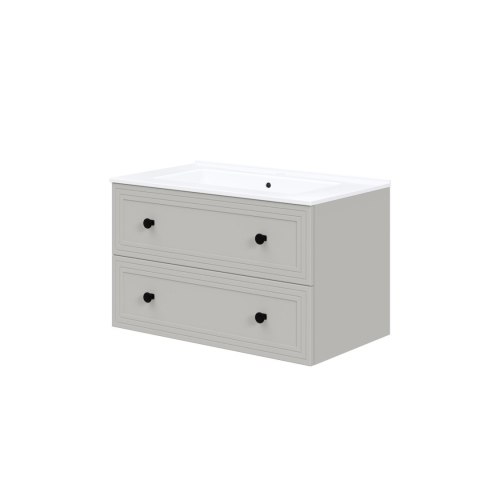 TORETO Szafka pod umywalkę 80/2S (MDF ramiak) cashmere
