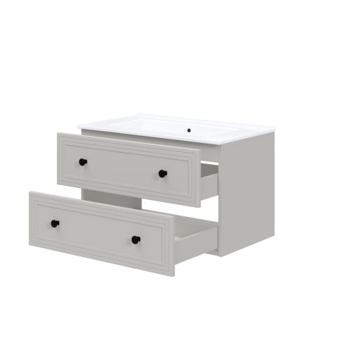 TORETO Szafka pod umywalkę 80/2S (MDF ramiak) cashmere