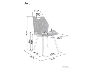 Krzesło Arco Velvet