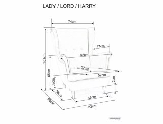 Fotel Harry Velvet