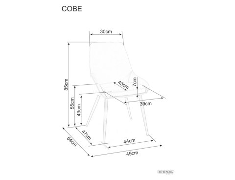 Krzesło Cobe Velvet
