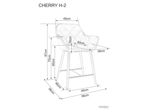 Półhoker Cherry H-2 Velvet