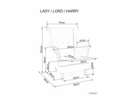 Fotel Lady Velvet