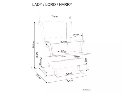 Fotel Lady Velvet