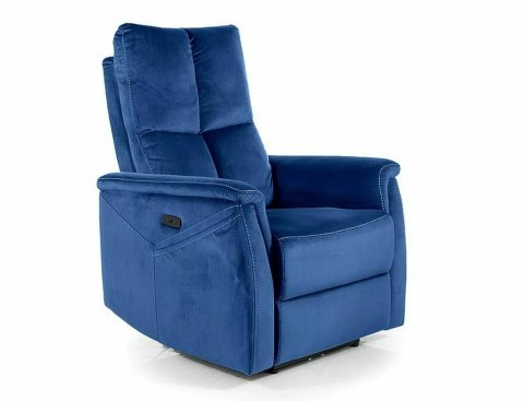 Fotel Neptun M Velvet z f. masażu