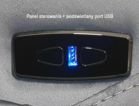 Fotel Neptun M Velvet z f. masażu