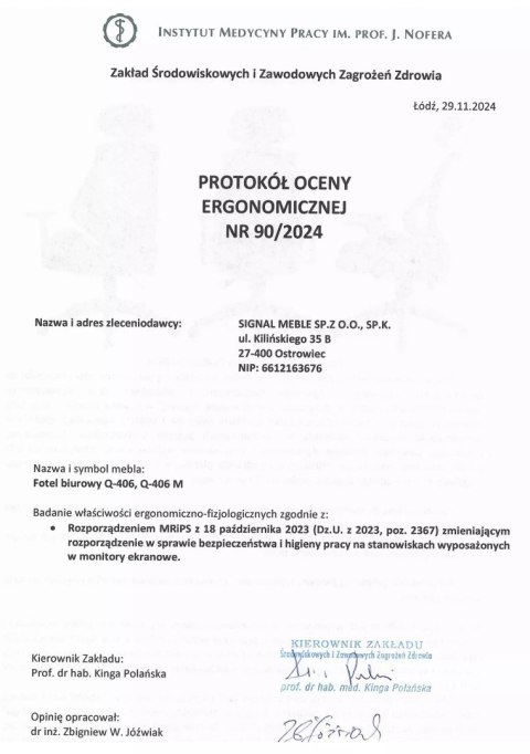 Fotel obrotowy Q-406