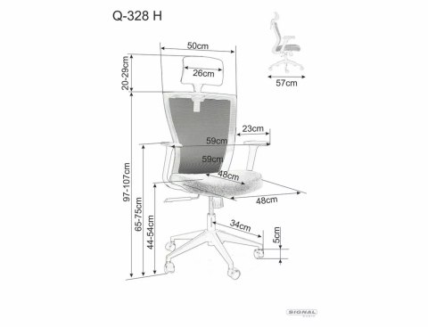 Fotel obrotowy Q-328H