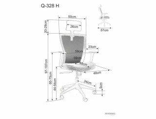 Fotel obrotowy Q-328H