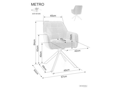 Krzesło Metro Bjorn