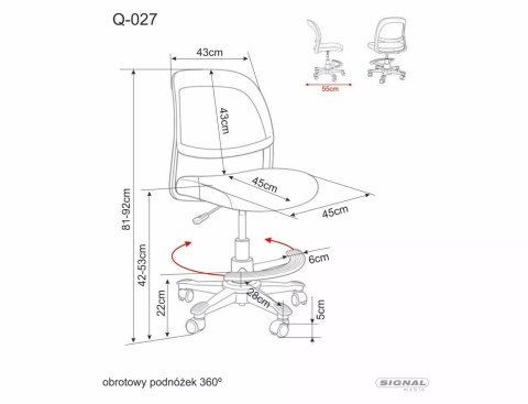 Fotel obrotowy Q-027