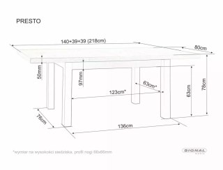 Stół Presto