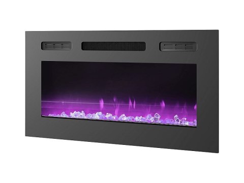Kominek elektryczny IF-40FSB LED RGB czarny