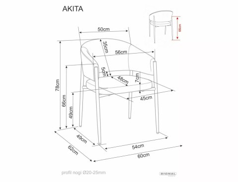 Krzesło Akita