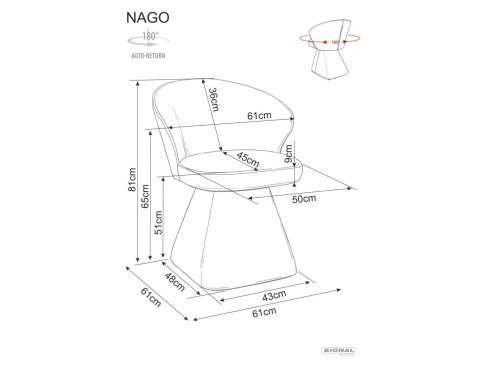 Krzesło Nago Noelle