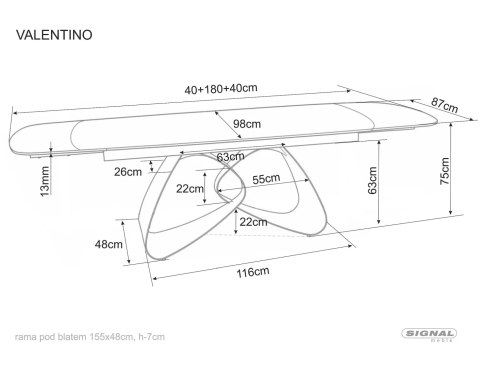 Stół Valentino Ceramic