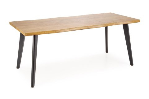 DICKSON 2 stół rozkładany 150-210/90 cm, blat - naturalny, nogi - czarny