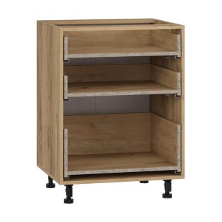 VENTO D3S-60/82 korpus, szafka dolna z szufladami, mechanizm Hettich dąb craft