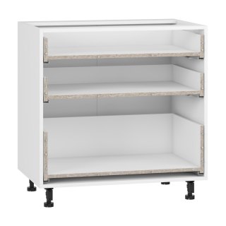 VENTO D3S-80/82 korpus, szafka dolna z szufladami, mechanizm Hettich biały