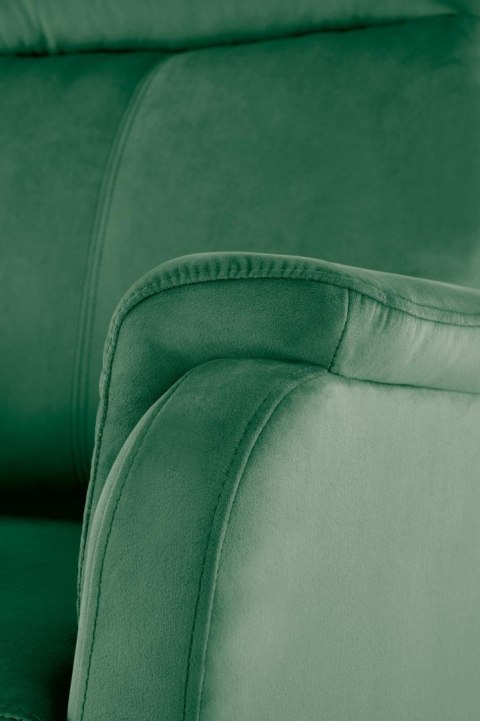 CROCUS fotel wypoczynkowy z funkcją elektrycznego rozkładania, c.zielony