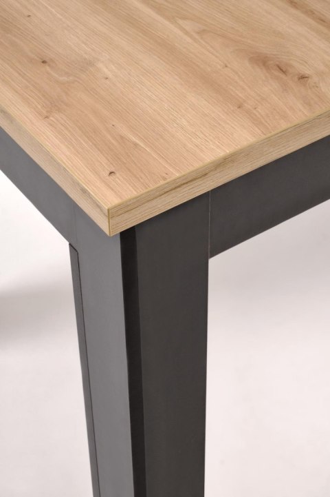 GIZMO stół rozkładany blat - dąb artisan, nogi - czarny