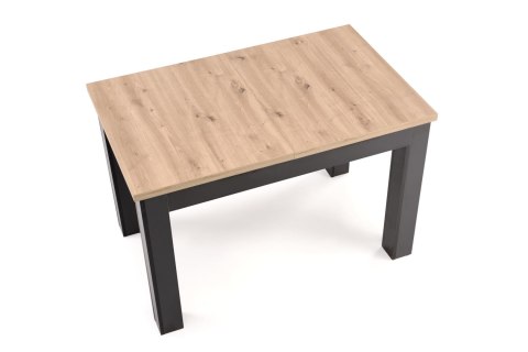 GIZMO stół rozkładany blat - dąb artisan, nogi - czarny