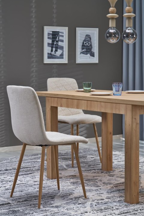 GIZMO stół rozkładany blat - dąb artisan, nogi - dąb artisan