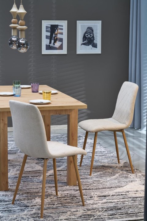 GIZMO stół rozkładany blat - dąb artisan, nogi - dąb artisan